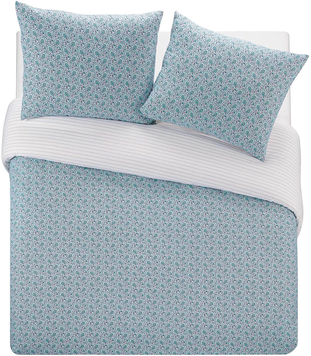 Price:$39.99 Tansley Duvet Cover Set, Full/Queen, Blue 3 Piece : Home & Kitchen
