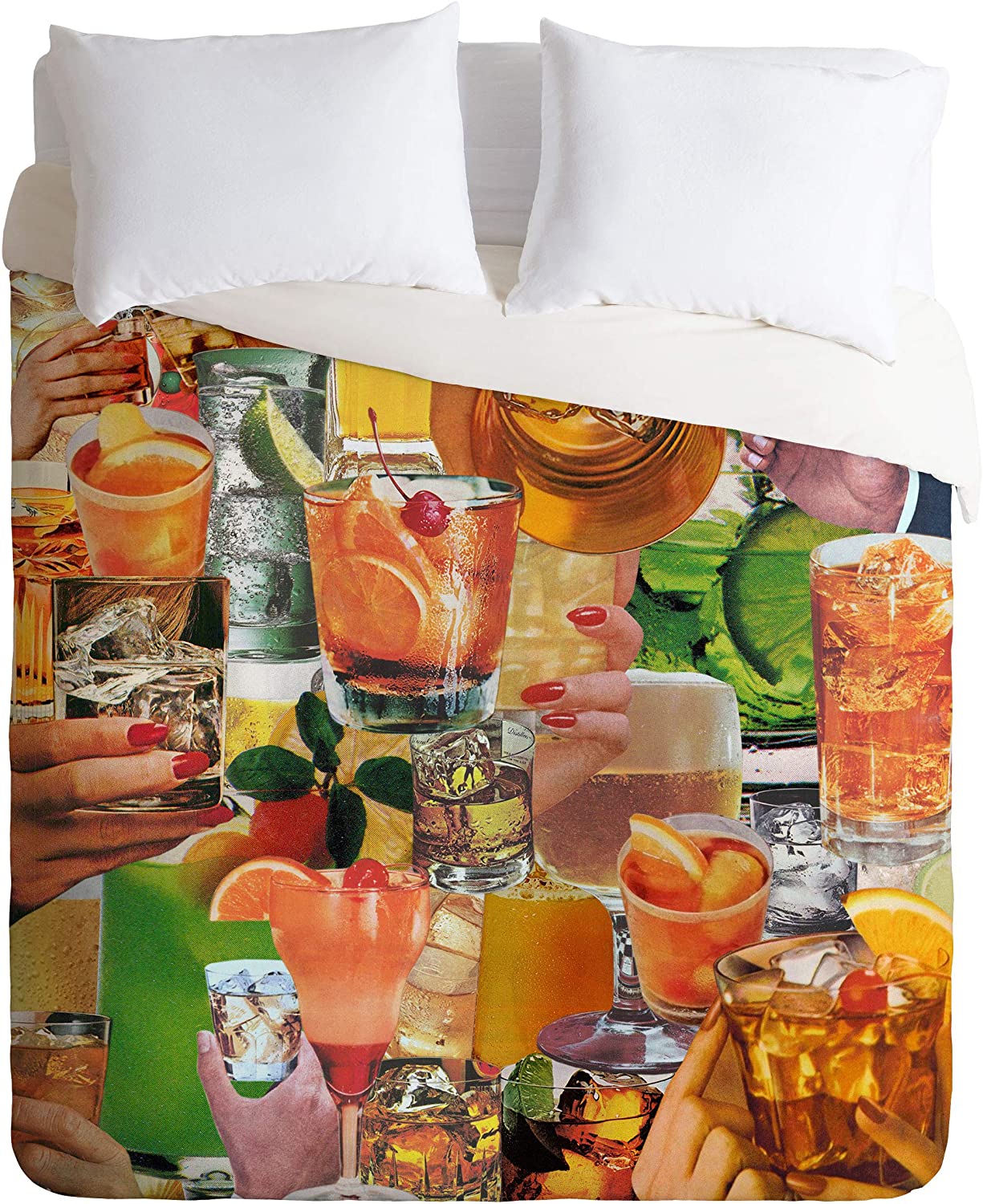 Price:$129.00 69921-dvwset Julia Walck That's The Spirit Duvet Set with Pillowcase(s), Twin/XL, Multi : Home & Kitchen