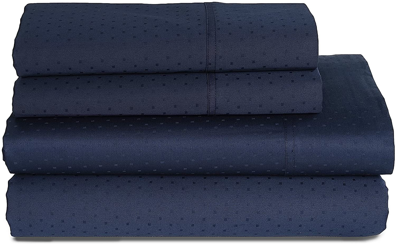 Price:$96.72 Feather 350 Thread Count Swiss Dots Duvet Cover Set, Twin, Navy : Everything Else