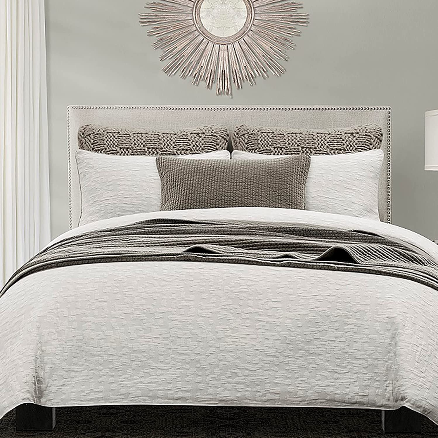 Price:$280.00 Accents 3 PC Porto Metalasse Duvet Set, King : Home & Kitchen
