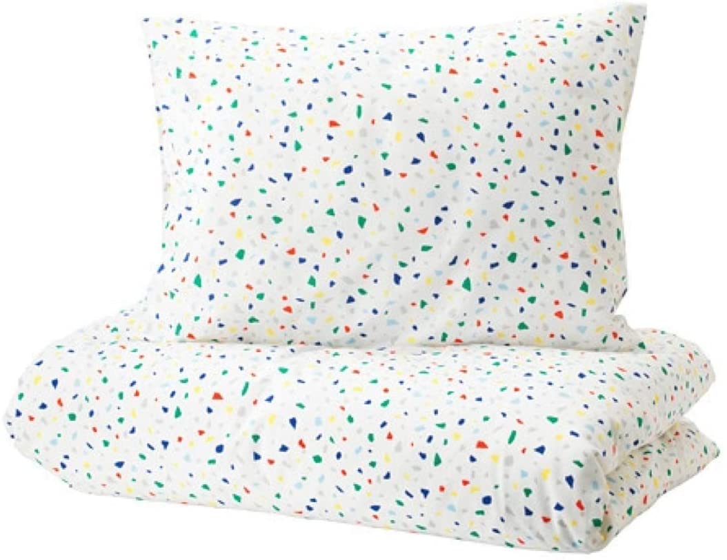 Price:$34.99 Mojlighet Duvet Cover and Pillowcases White Mosaic Patterned 904.236.94 Size Twin : Home & Kitchen