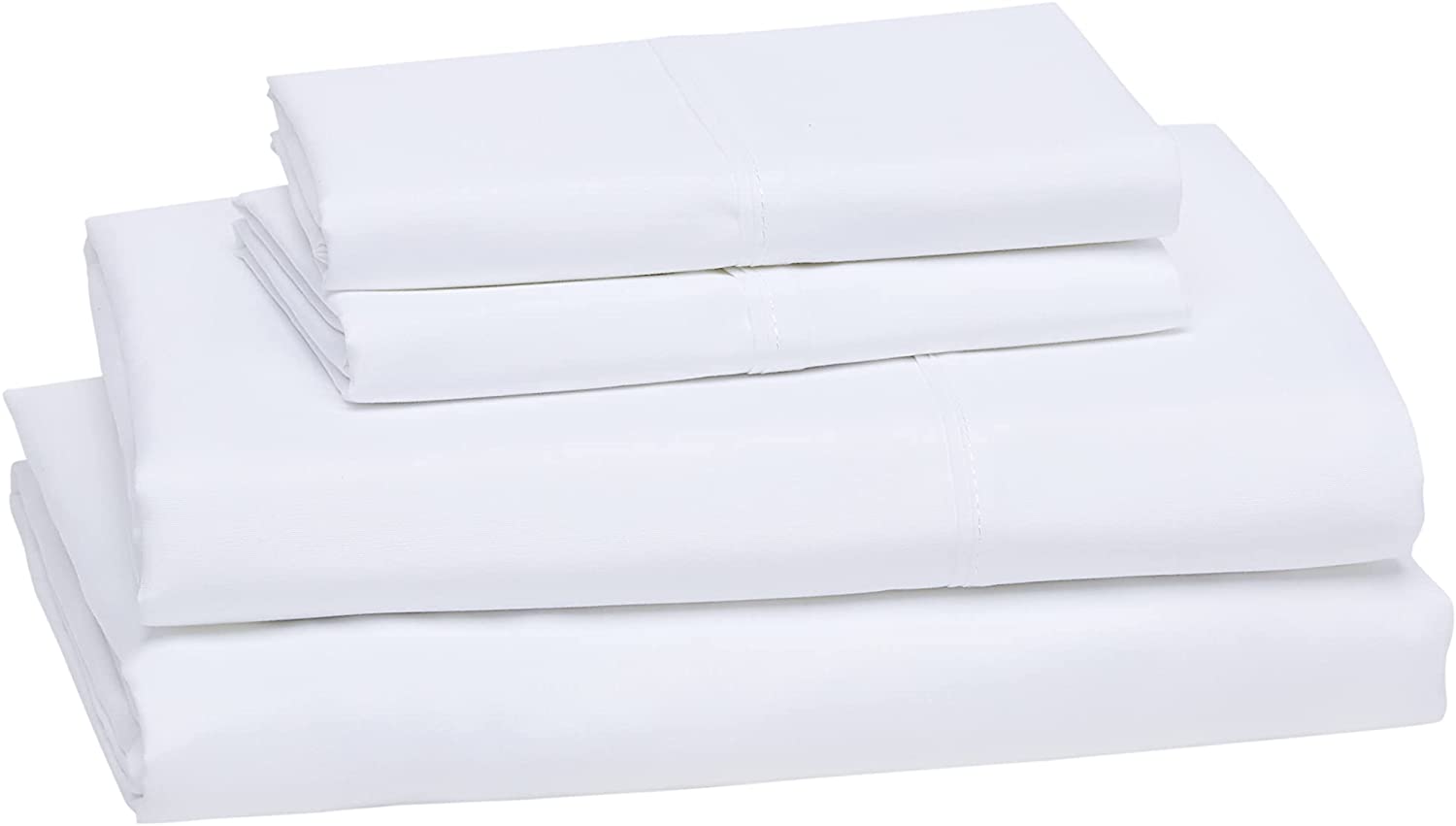 Price:$17.99 Basics Lightweight Super Soft Easy Care Microfiber Bed Sheet Set with 14" Deep Pockets - Full, Bright White : Home & Kitchen