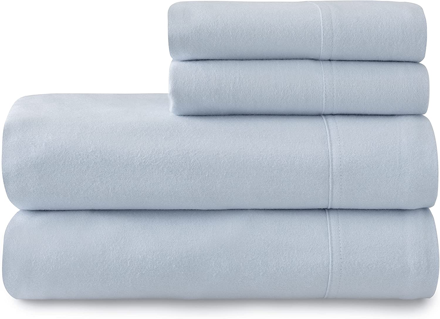 Price:$79.99 100% Cotton Flannel Sheet Set | Cal King Size 4 PC Luxury Bed Sheets | 100% Brushed Cotton for Supreme Comfort | Lightweight | Soft Warm & Cozy | Breathable | Deep Pockets | Blue : Home & Kitchen
