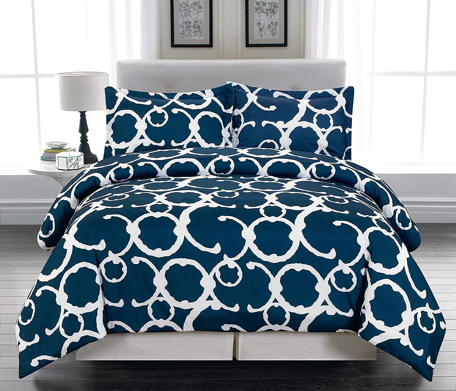 Price:$42.99 River Rhys Geometric Duvet Set, Full/Queen : Home & Kitchen