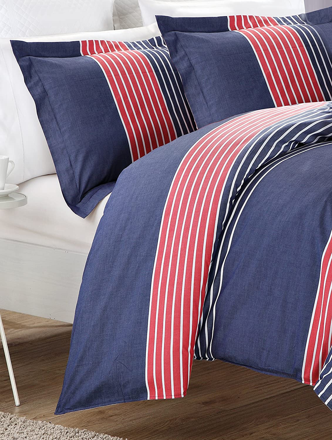 Price:$222.99 HOME Chaplin Duvet Cover Set, King : Home & Kitchen