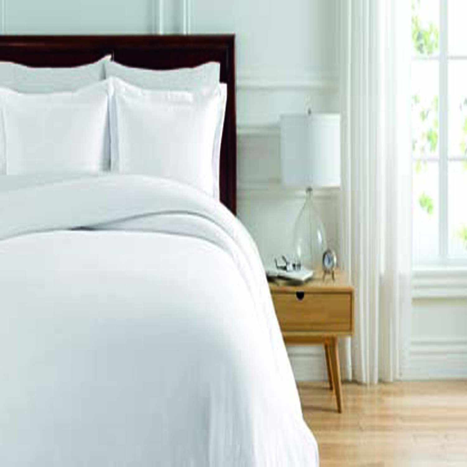 Price:$112.91 New York Home Lafayette 2-Piece Duvet Set, Twin, White : Home & Kitchen