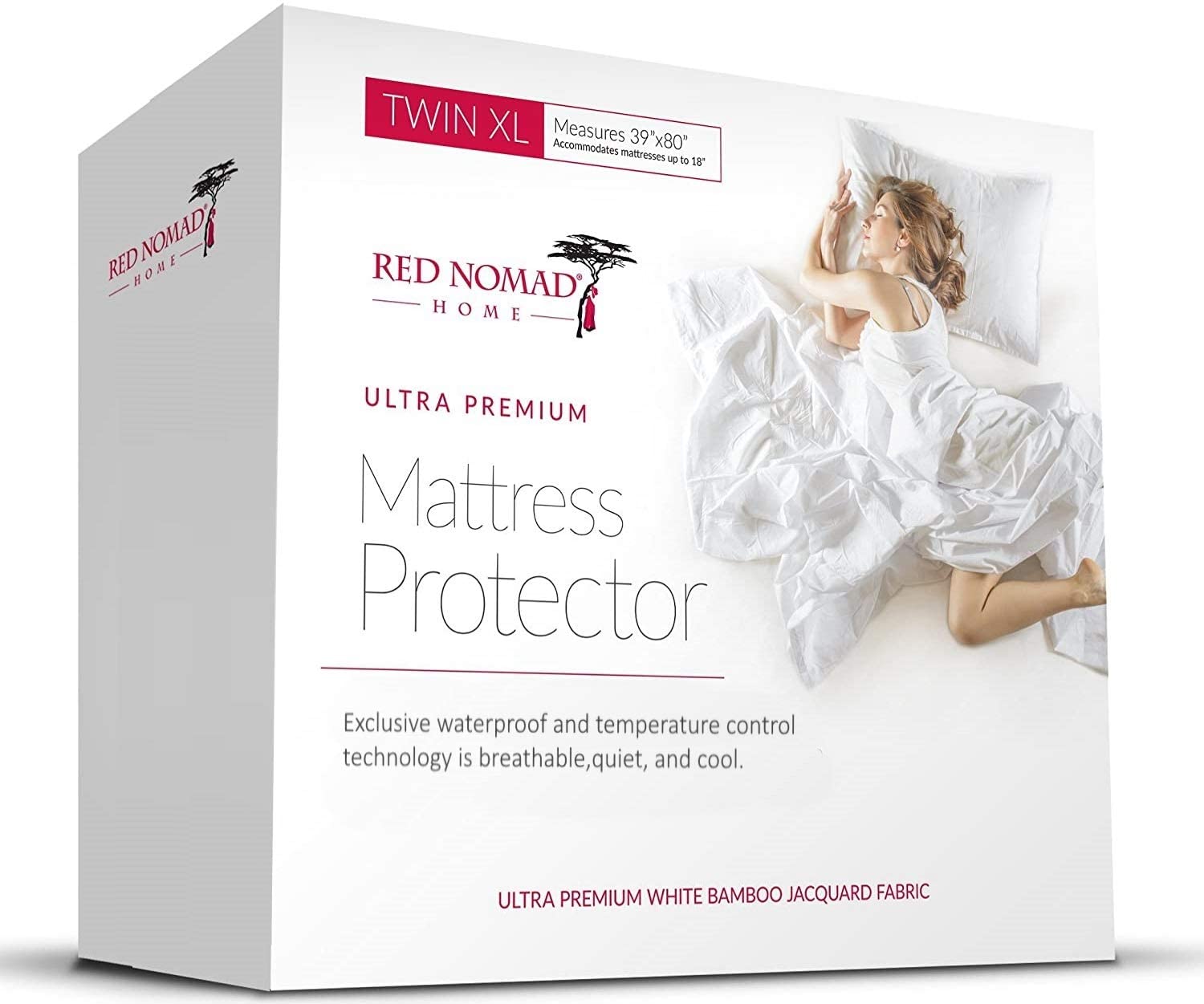Price:$51.99 Nomad Waterproof Mattress Protector Soft Bamboo Bed Cover Twin XL Size and Luxury Duvet Cover & Pillow Sham Microfiber Fabric Set with Zippered Closure Royal Blue Twin/Twin XL Size Bundle : Home & Kitchen