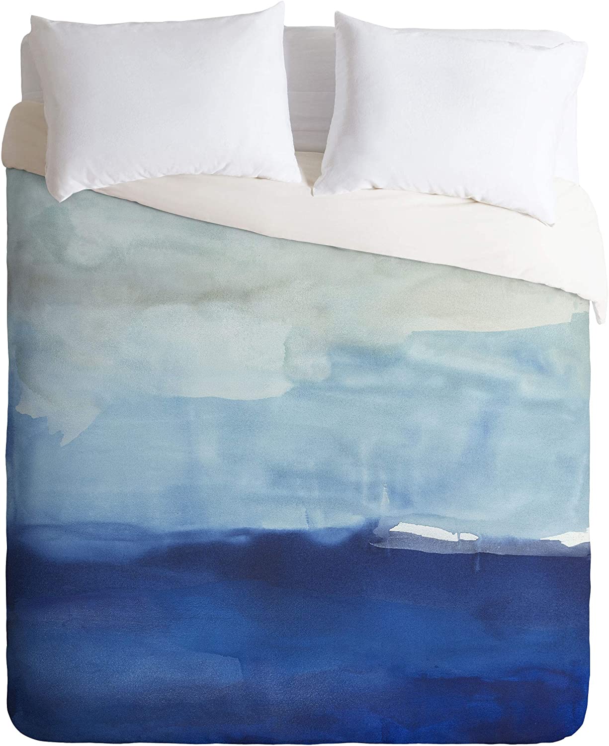 Price:$129.00 70524-dvwset Julia Contacessi Drifting Duvet Set with Pillowcase(s), Twin/XL, Blue : Home & Kitchen