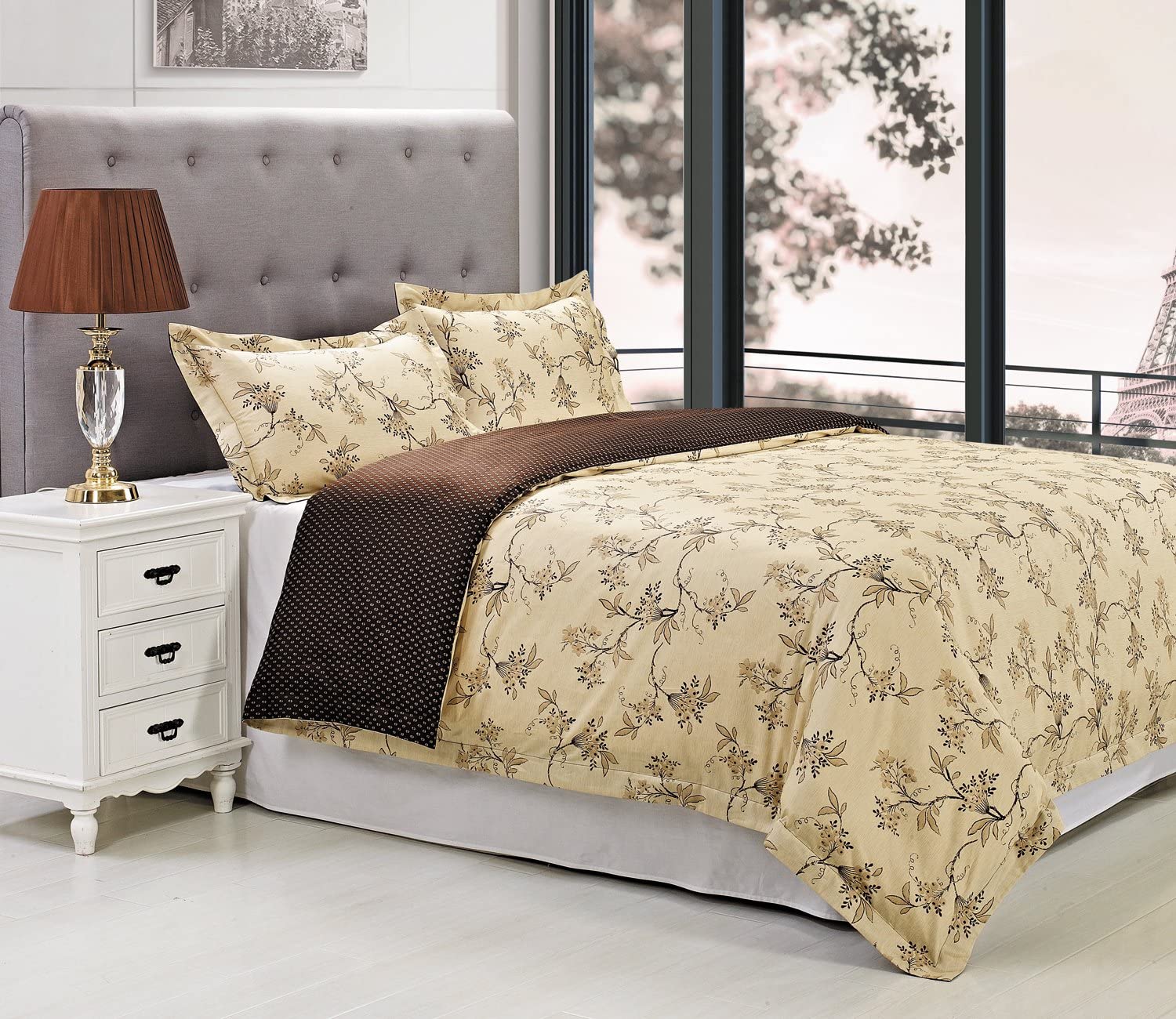 Price:$79.61 300 Thread Count Woodhaven Duvet Cover Set, Full/Queen : Home & Kitchen