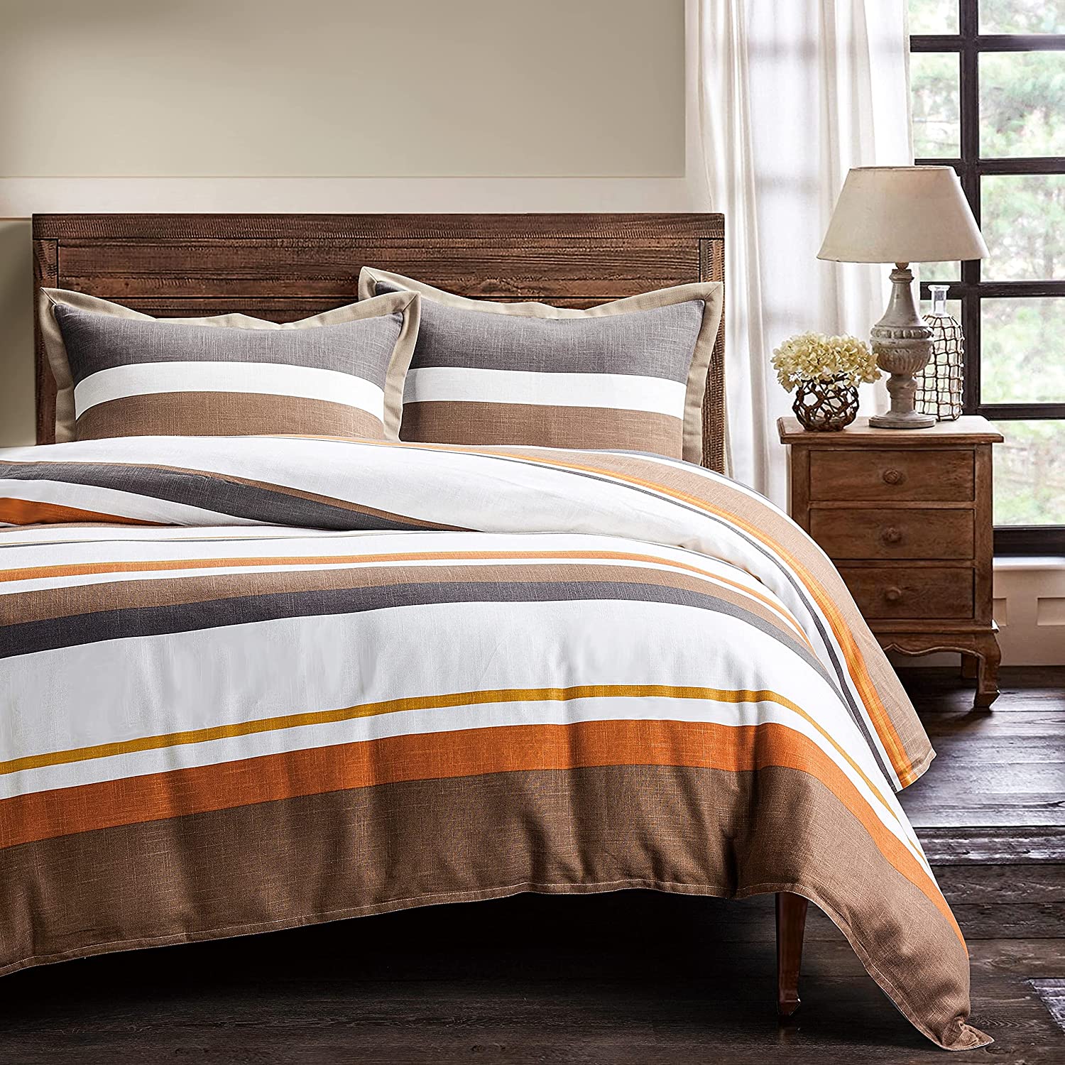 Price:$245.00 Accents Aria 3 PC Duvet Set, Queen, Multicolor : Home & Kitchen