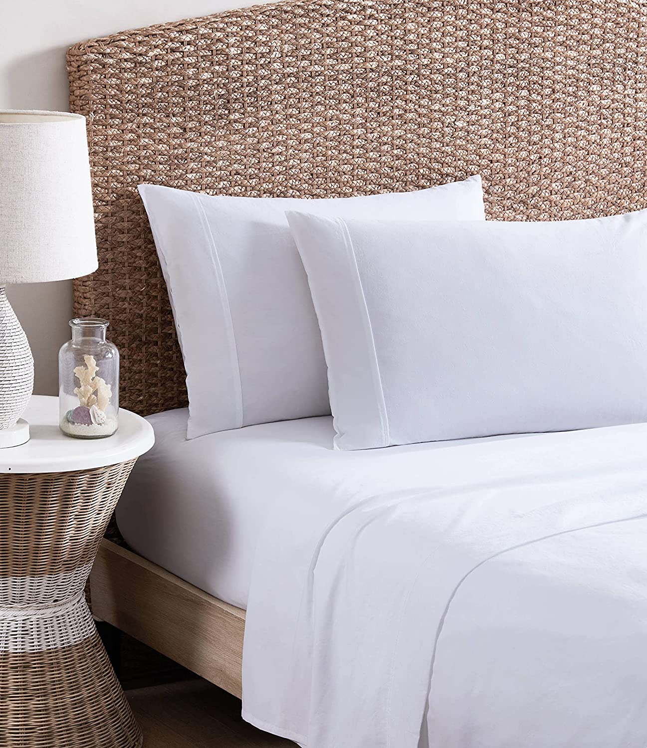 Price:$86.07 Bahama | Organic Collection | Sheet Set - 100% Cotton, GOTS Certified Organic, Ultra Soft & Breathable, Softens with Each Wash, King, White : Home & Kitchen