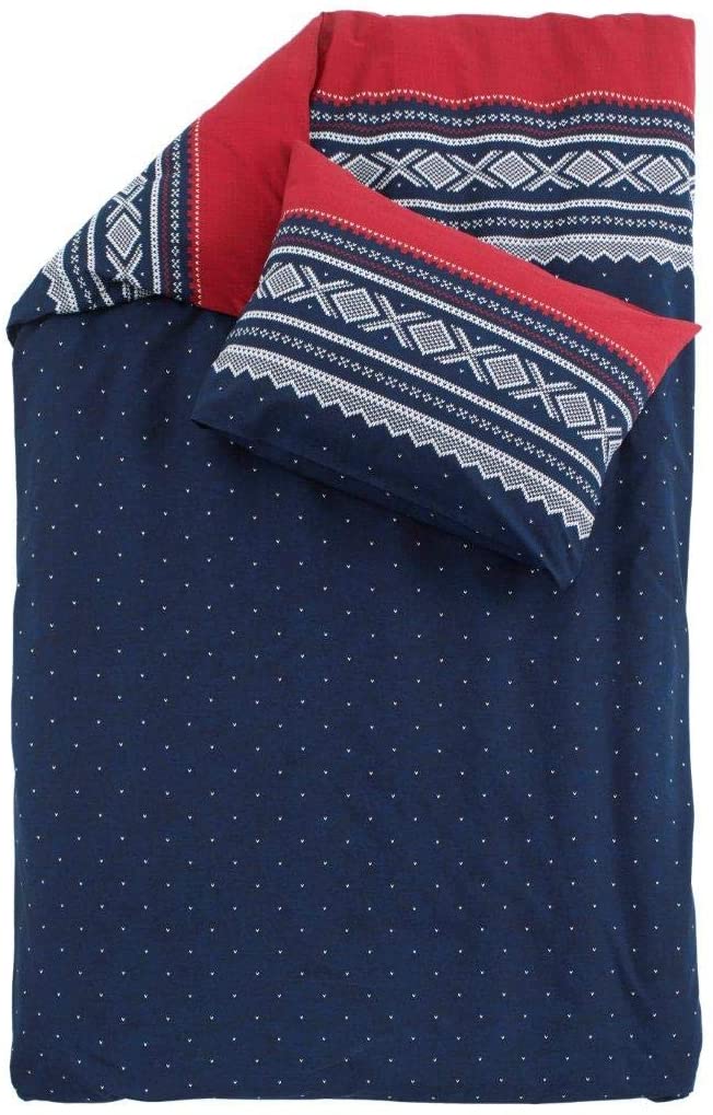 Price:$89.99 Princess Cotton Single Bed Linen Duvet Sheet Pillow Case Set - Super Soft Navy/Red 140x220cm : Home & Kitchen