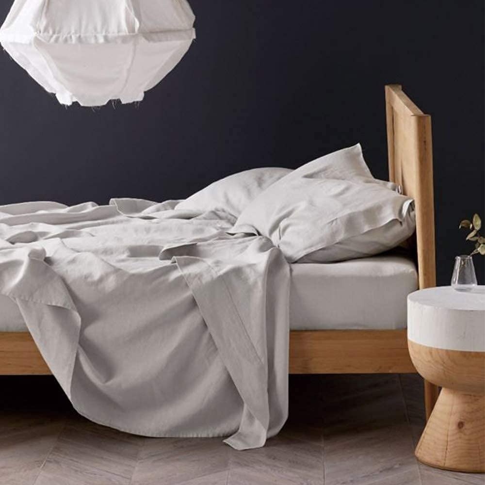 Price:$315.99 100% French Linen Duvet Cover Set Bundle with Linen Sheet Set : Home & Kitchen