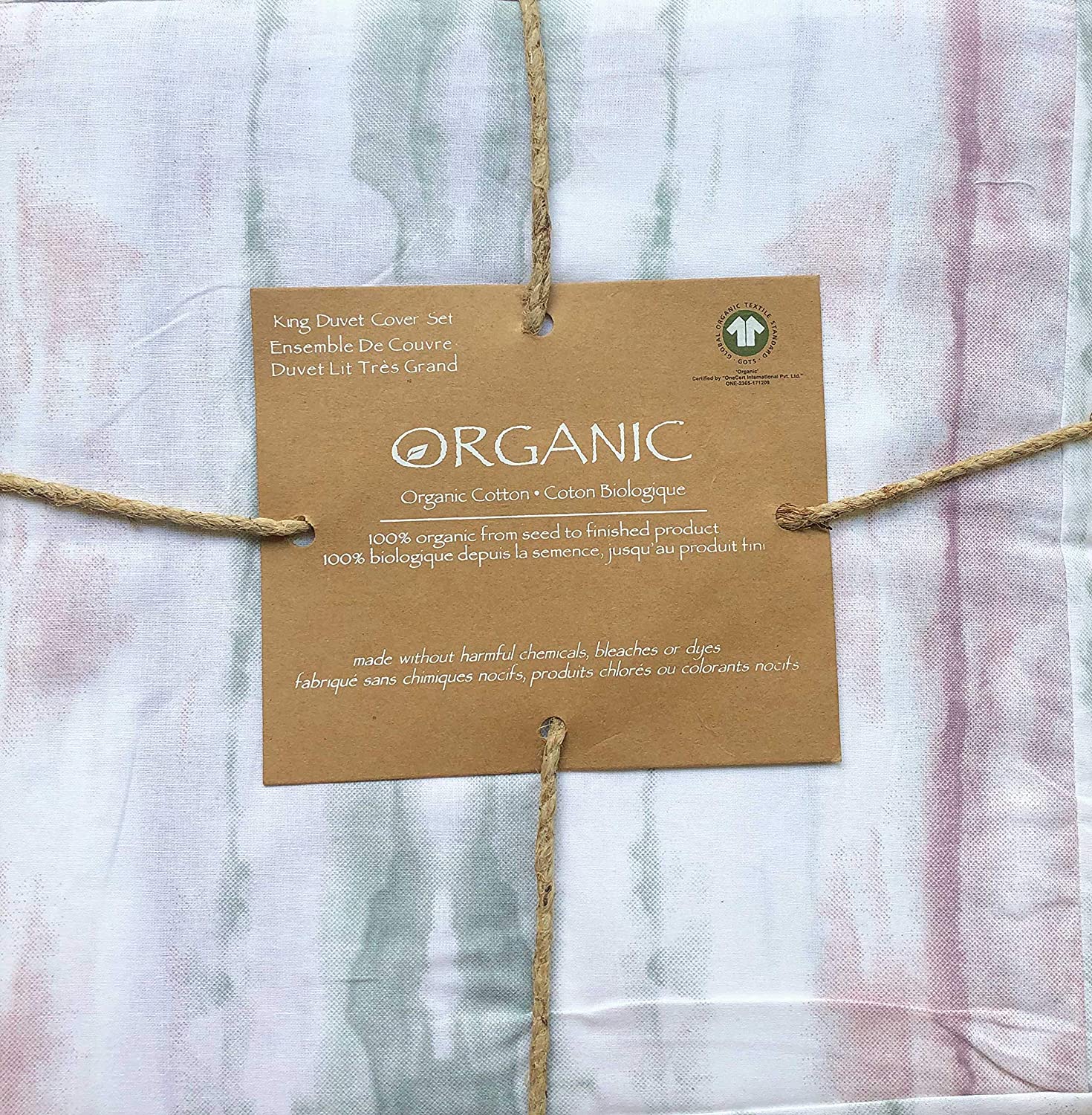Price:$74.99 3pc Duvet Cover Set Geometric Boho Watercolor Pattern in Shades of Pink Gray White Comforter Quilt Cover with Shams 100% Cotton Luxury - Woodstock Water (King) : Home & Kitchen