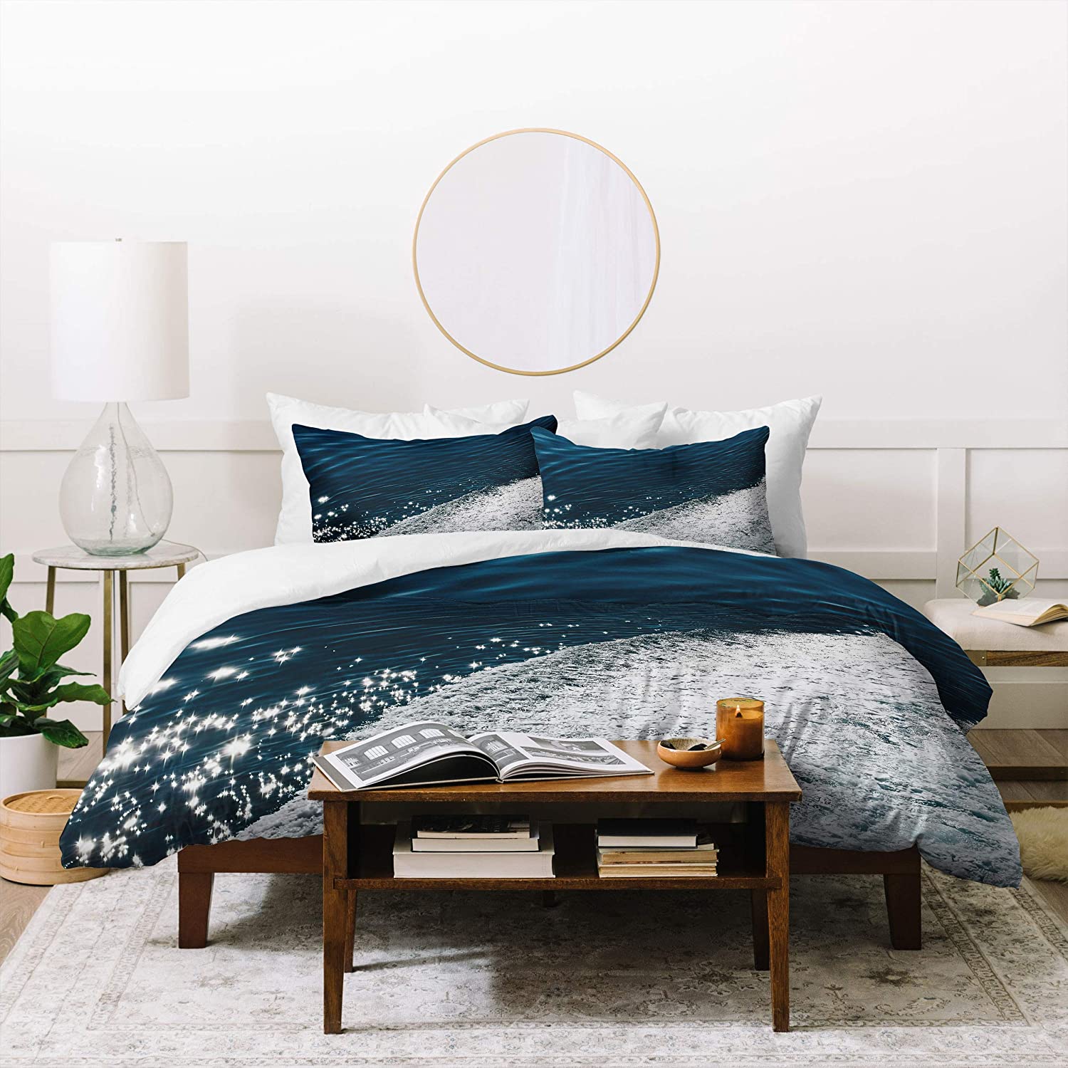 Price:$29.16 Ingrid Beddoes Ocean Calm Duvet Cover Set, 68" x 88", Pillowcase: 30" x 20”, Blue : Home & Kitchen