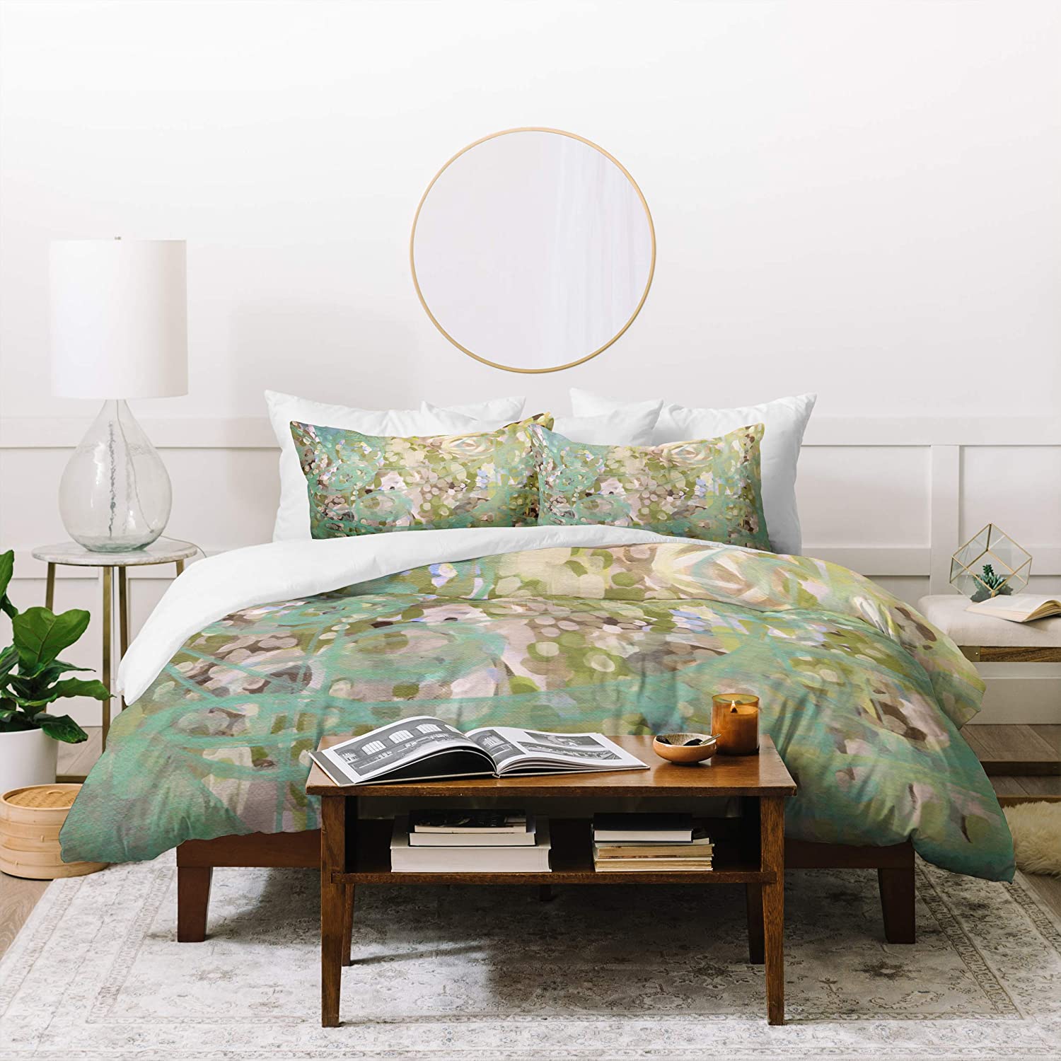 Price:$26.08 Designs Stephanie Corfee Kristen Duvet Set with Pillow Sham, Twin, Green : Everything Else