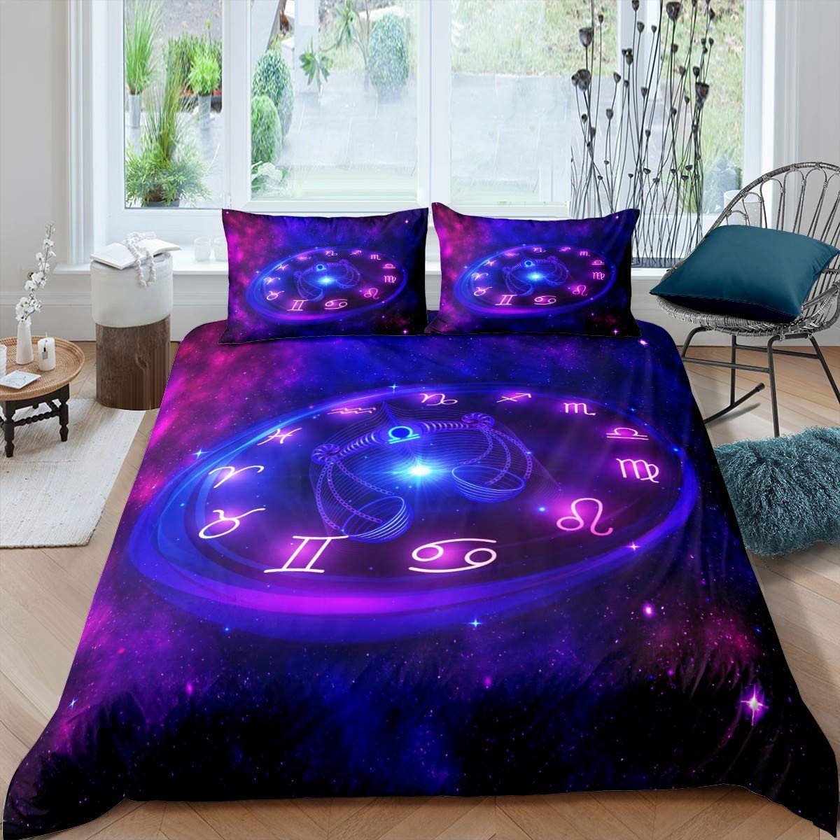 Price:$27.00 Duvet Cover Galaxy Universe Outer Space Bedding Set for Kids Boys Girls Adults Constellation Comforter Cover Starry Sky Astronomy Bedspread Cover Bedroom Collection 3Pcs King Size : Home & Kitchen