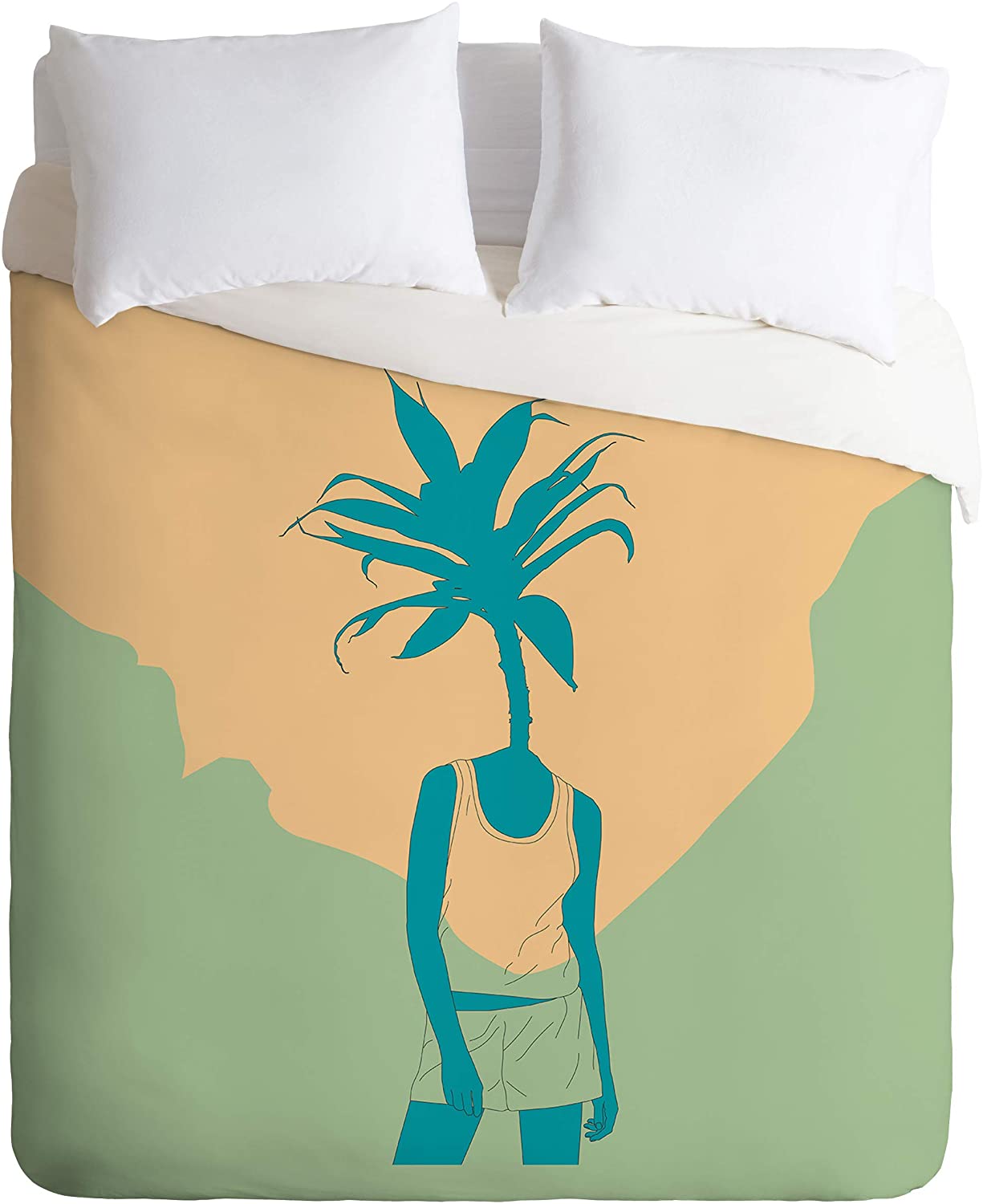 Price:$179.00 62188-dvqsek The Red Wolf Woman Nature 3 Duvet Set with Pillowcase(s), King, Blue : Home & Kitchen