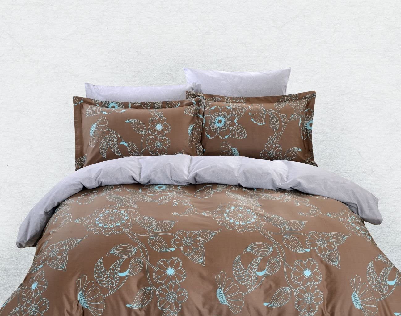 Price:$149.00 Duvet Cover 6 PC Sheets Set, Dolce Mela Lefkada Bedding Set : Home & Kitchen