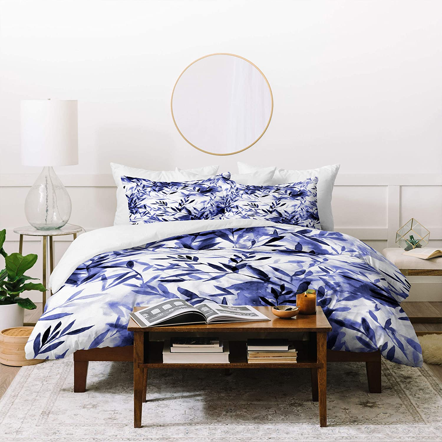 Price:$203.06 Designs Jacqueline Moldonado Changes Indigo Duvet Set with Two Pillow Shams, King, Blue : Home & Kitchen