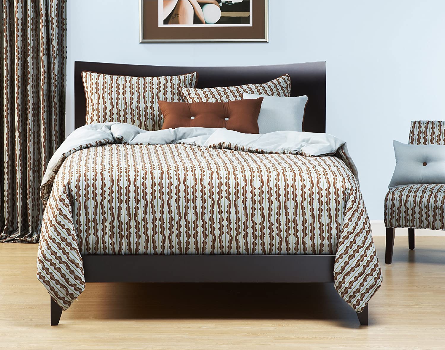 Price:$469.69 6-Piece Dancing Stripe Duvet Set, Queen : Home & Kitchen