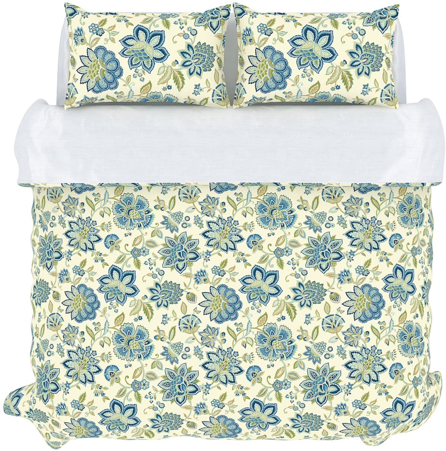 Price:$154.80 Home Products Colorfly Bella 210 Thread Count Duvet Cover Set, King, Cerulean : Home & Kitchen