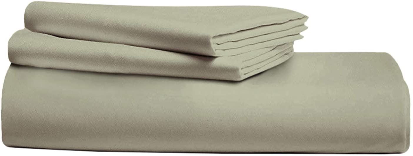 Price:$57.99 HOME 400TC Long Staple Egyptian Cotton Duvet Cover Set with Button Closure,Washed - Ultra Soft (104"x90") -3 Pieces (1 Duvet Cover +2 Pillow Shams) Hypoallergenic,Non Shrink,(King,Sand) : Home & Kitchen