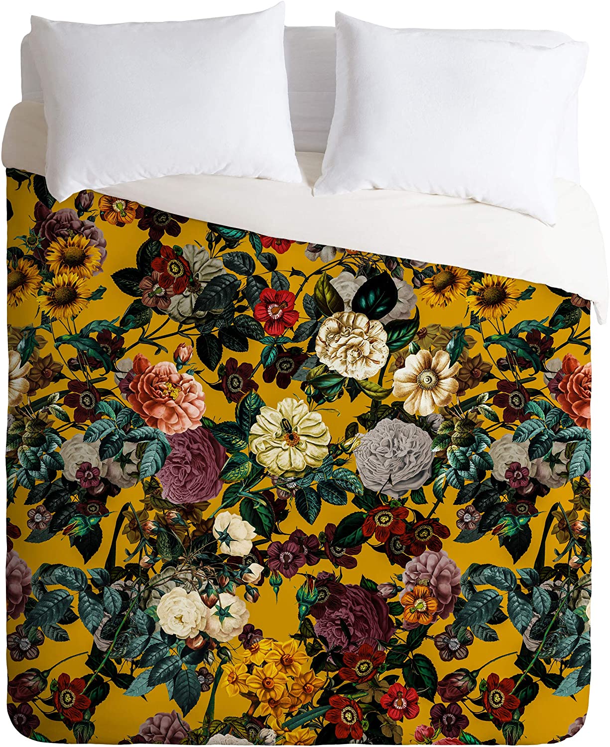 Price:$141.74 Burcu Korkmazyurek Exotic Garden V Full/Queen Duvet Cover and 2 Pillow Shams Set, Multi : Home & Kitchen