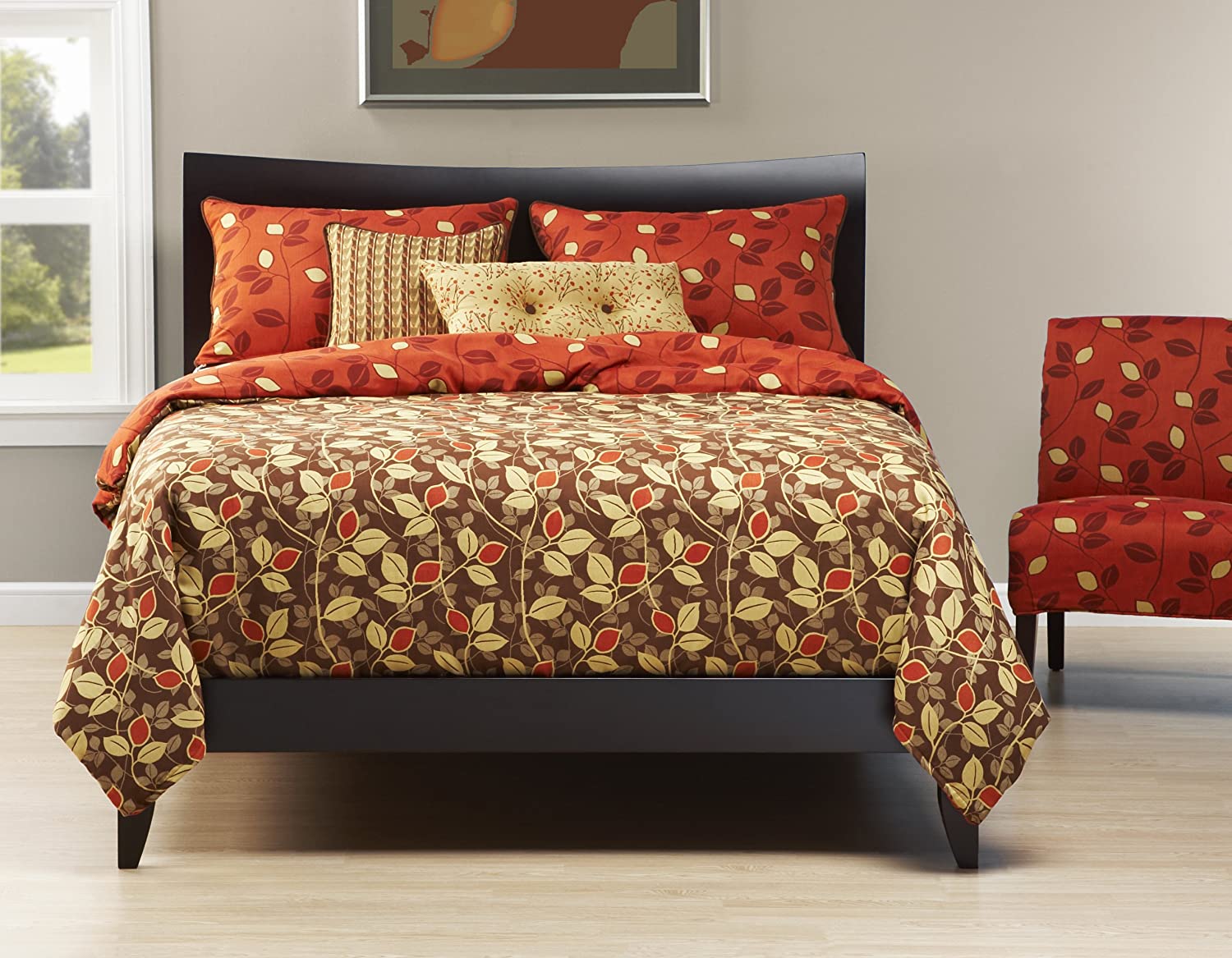 Price:$410.00 Night Blossom 6-Piece Duvet Set, Queen : Home & Kitchen