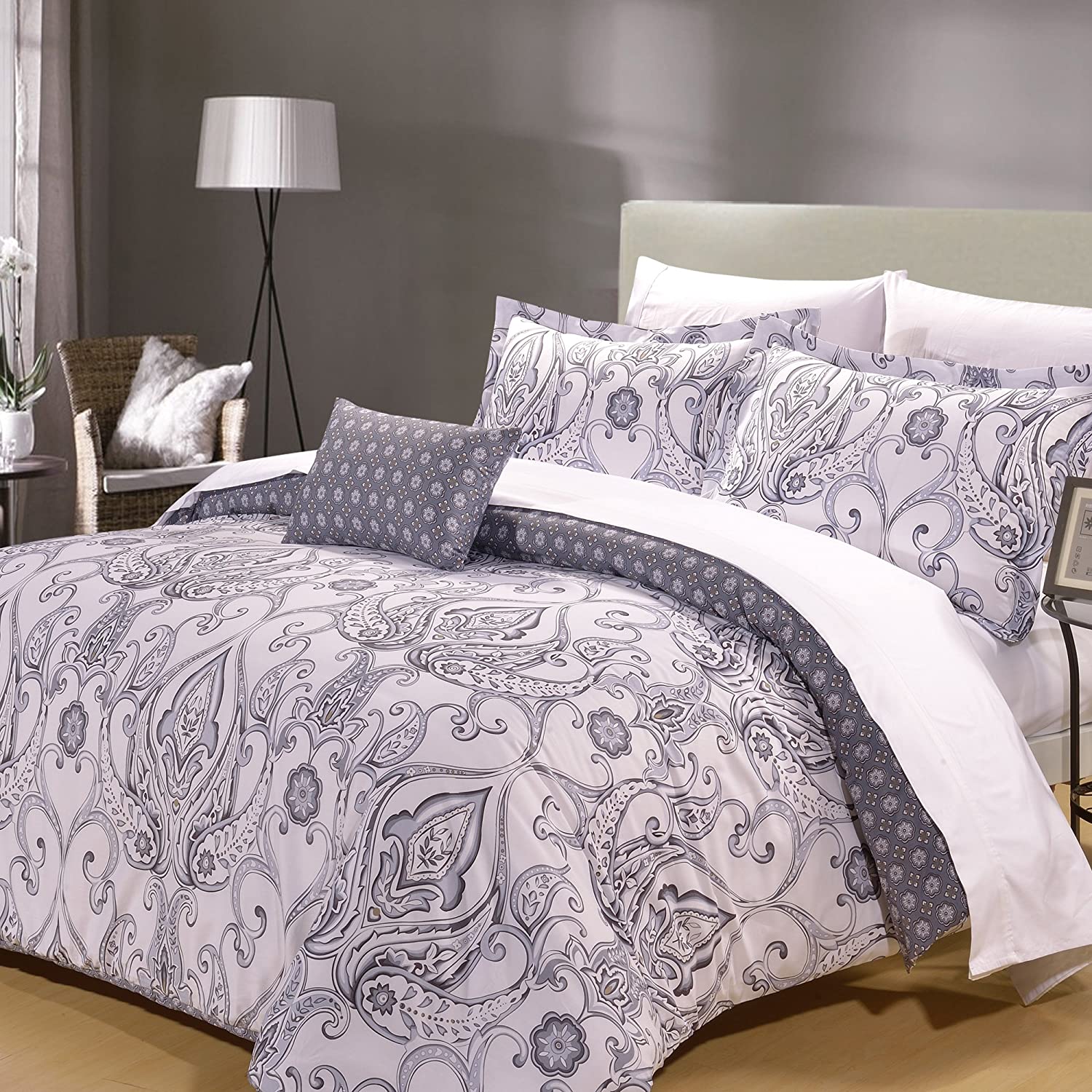 Price:$157.01 HOME Plymonth Duvet Cover Set Queen : Home & Kitchen