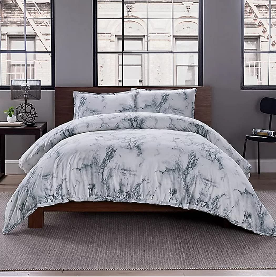 Price:$29.99 Printed 2-Piece Twin/TwinXL Duvet Cover Set in Marble : Home & Kitchen