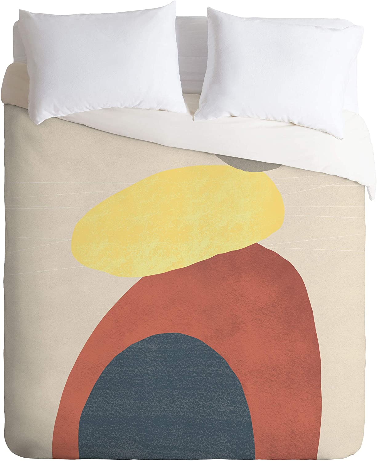Price:$149.00 72531-dvwseq Sewzinski Meditate Duvet Set with Pillowcase(s), Queen/Full, Multi : Home & Kitchen