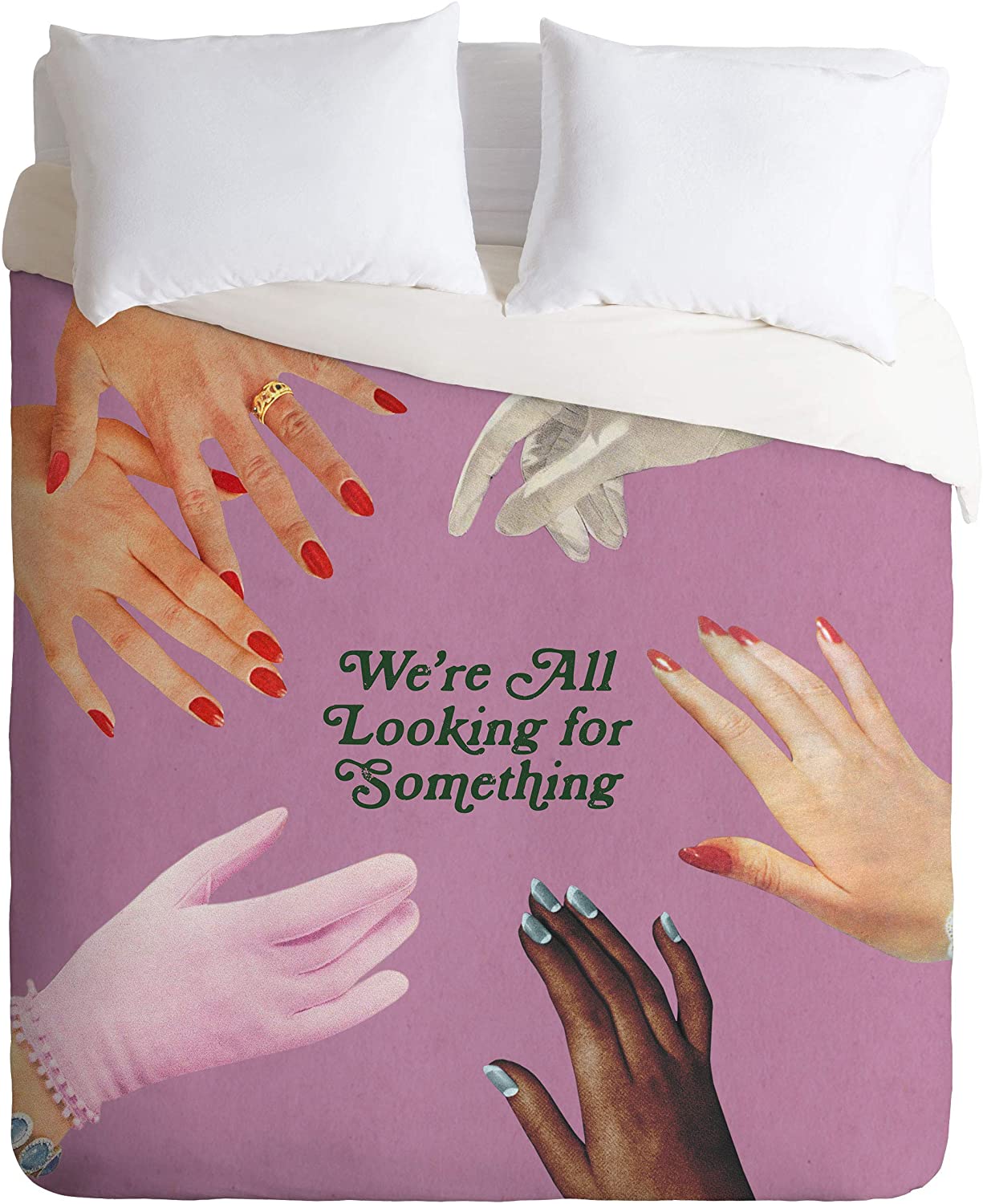 Price:$179.00 69923-dvqsek Julia Walck Looking for Something Duvet Set with Pillowcase(s), King, Purple : Home & Kitchen