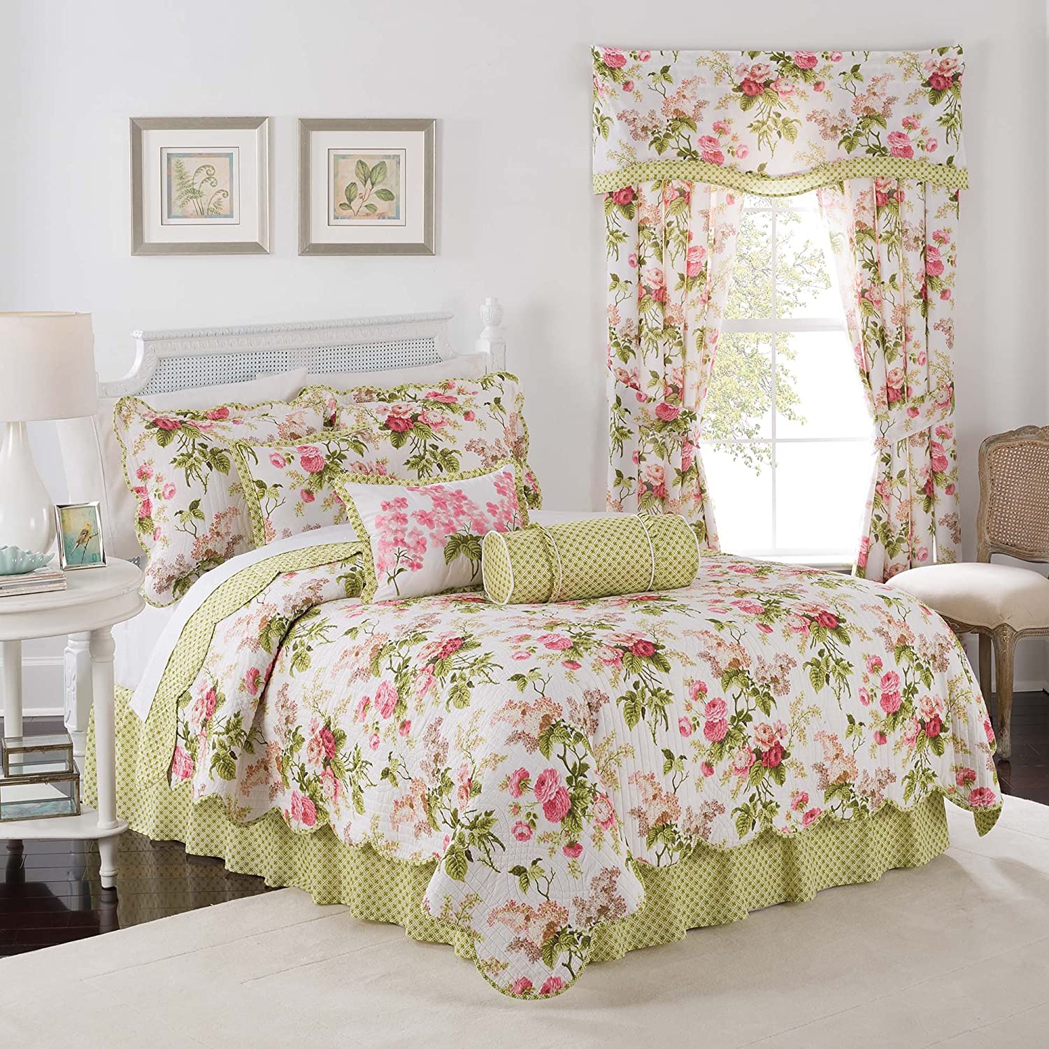 Price:$155.19 Emma's Garden Quilt Set, King, Blossom : Home & Kitchen