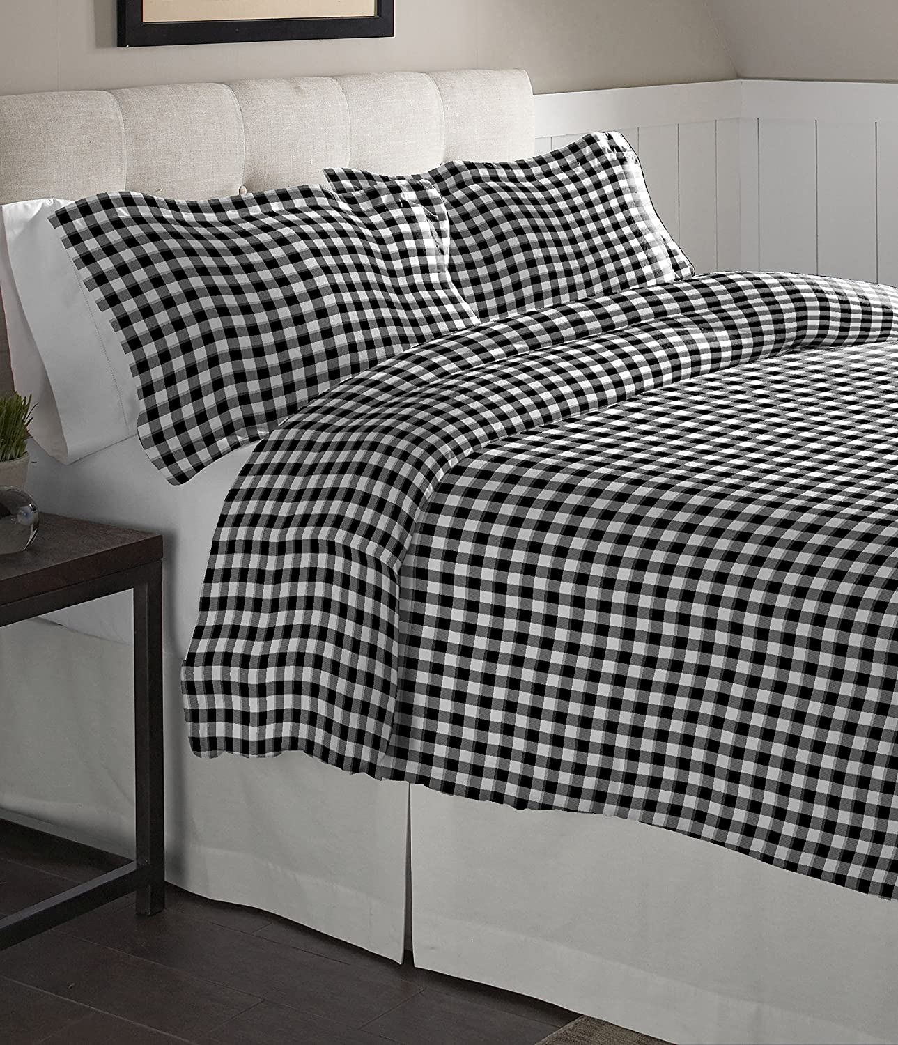 Price:$49.85 Flannel Oversized Duvet Set, Full/Queen, Milton : Home & Kitchen