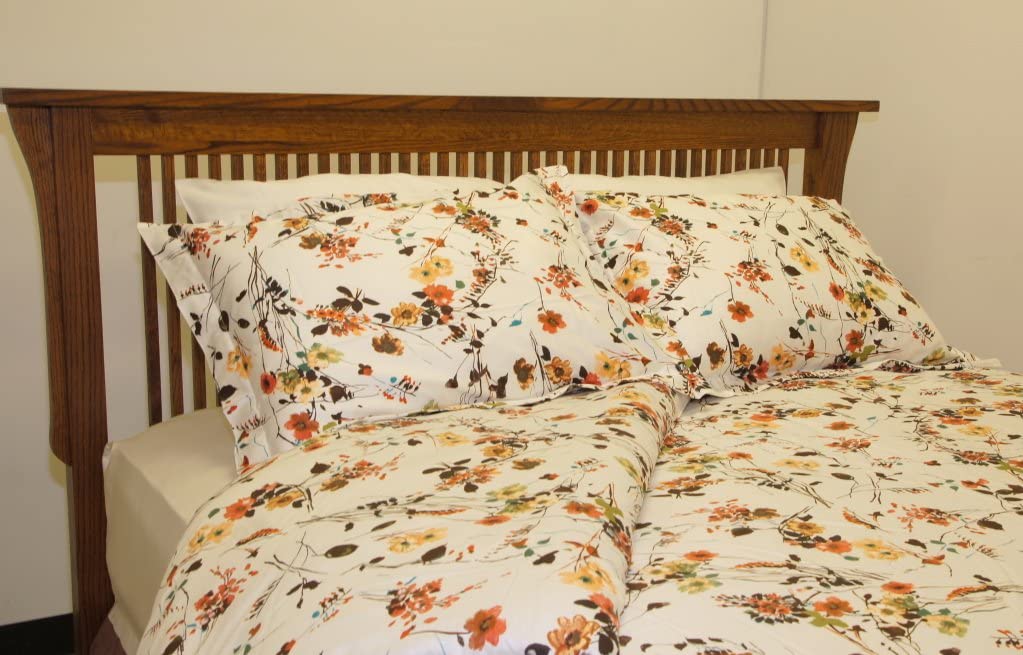Price:$80.23 Home Cotton Duvet Cover and Sham Set, King, Off-White : Home & Kitchen