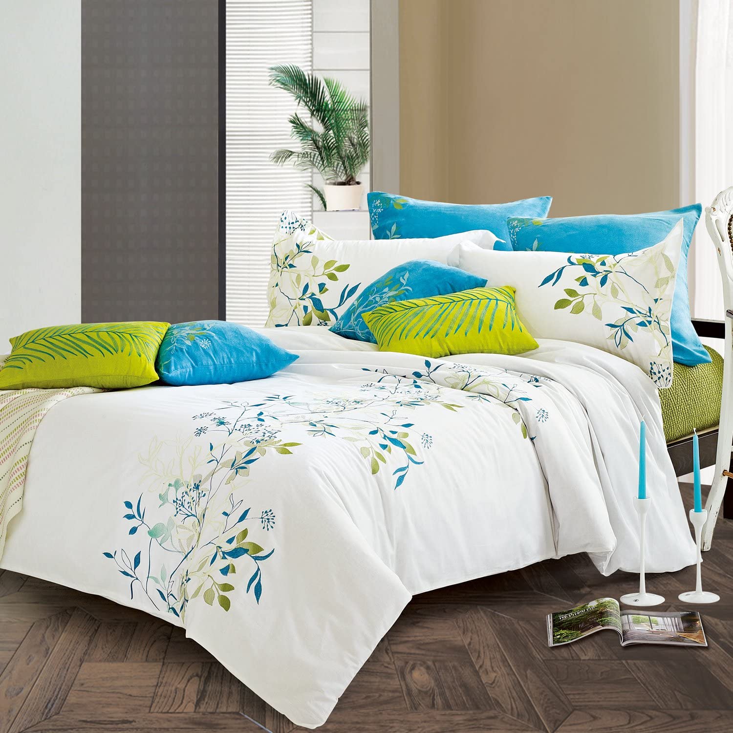Price:$173.49 HOME Quinn Duvet Cover Set, King : Home & Kitchen