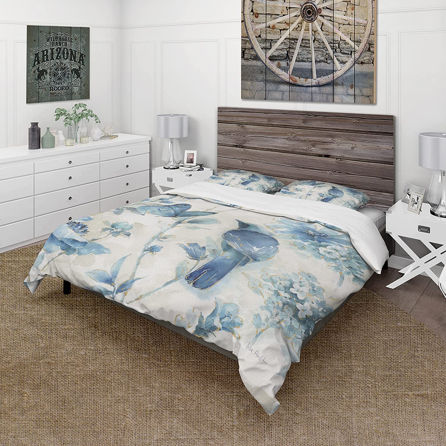 Price:$120.04 'Indigold Bird Cottage Family I' Cottage Duvet Cover Set : Home & Kitchen