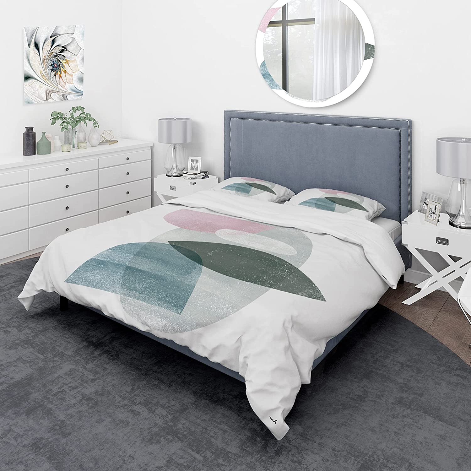 Price:$120.04 'Distressed Dream II' Geometric Duvet Cover Set : Home & Kitchen