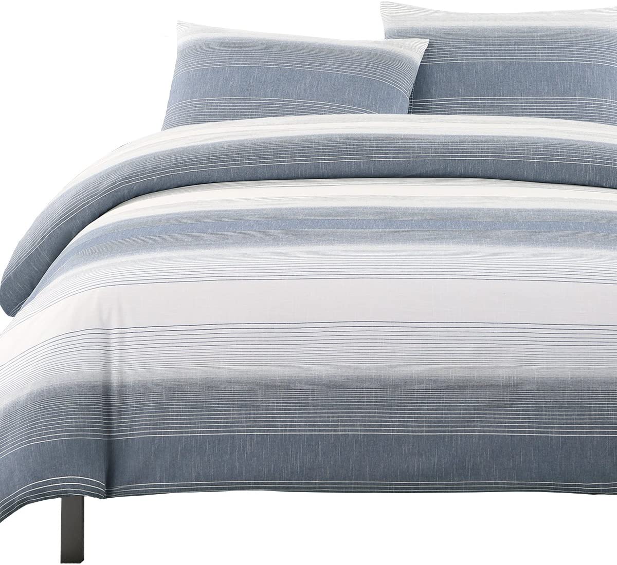 Price:$102.82 Home Navy Norwood Stripe King Duvet Cover Set : Home & Kitchen