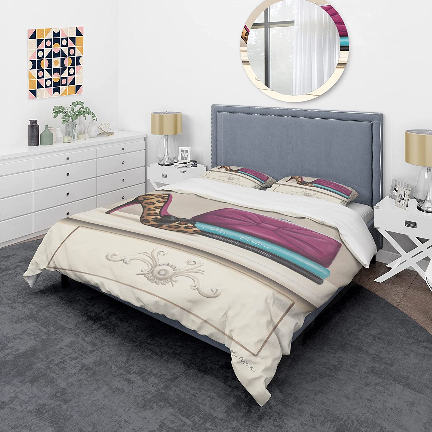 Price:$85.76 'Fashion & Glam Avenue high Heels I' Glam Duvet Cover Set : Home & Kitchen