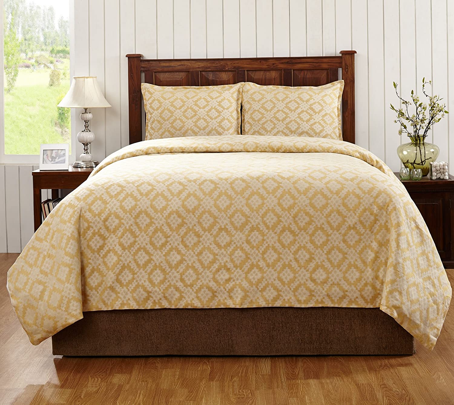 Price:$209.41 Home Martina Duvet Set, King, Yellow : Home & Kitchen