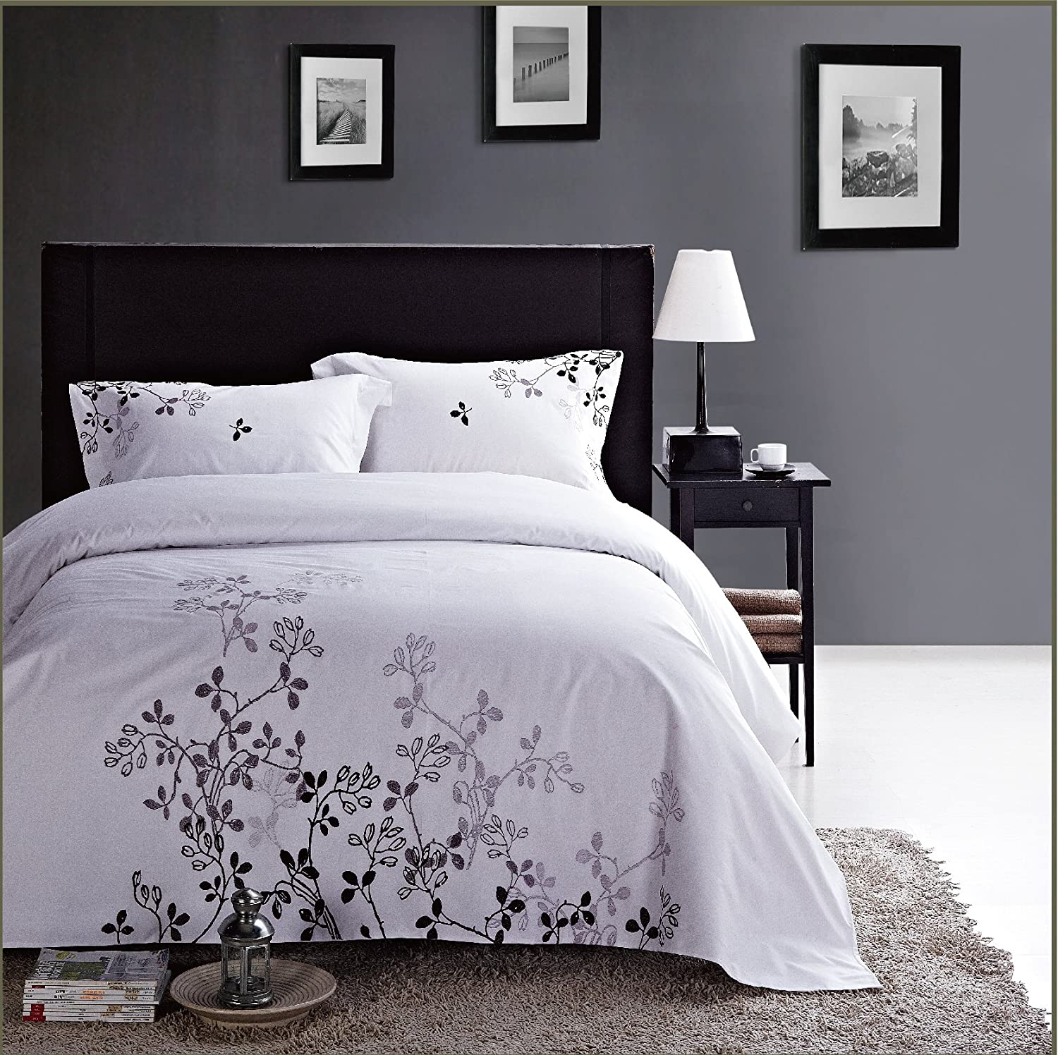 Price:$85.19 100-Percent cotton King duvet cover mini set (3 pieces) : Home & Kitchen