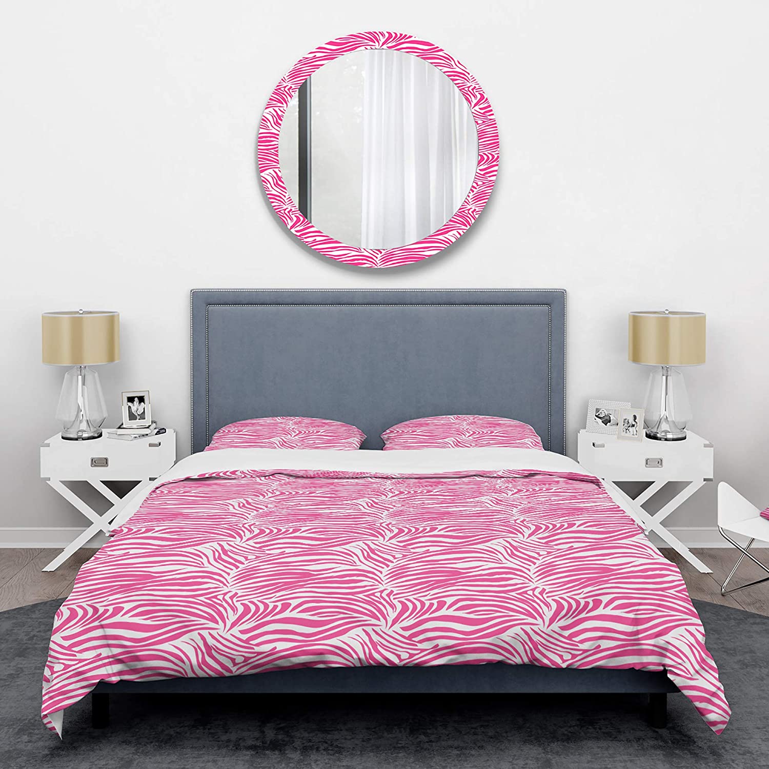 Price:$85.76 'Glamour Zebra Animal Pattern' Mid-Century Modern Duvet Cover Set : Home & Kitchen