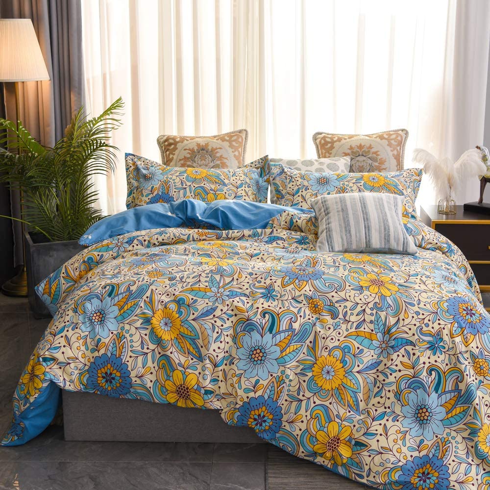 Price:$36.99 Duvet Cover Set – 1 Duvet Cover with 2 Pillow Shams - Soft Brushed Microfiber Fabric - Shrinkage and Fade Resistant - Easy Care (Twin, Blue Sky) : Everything Else