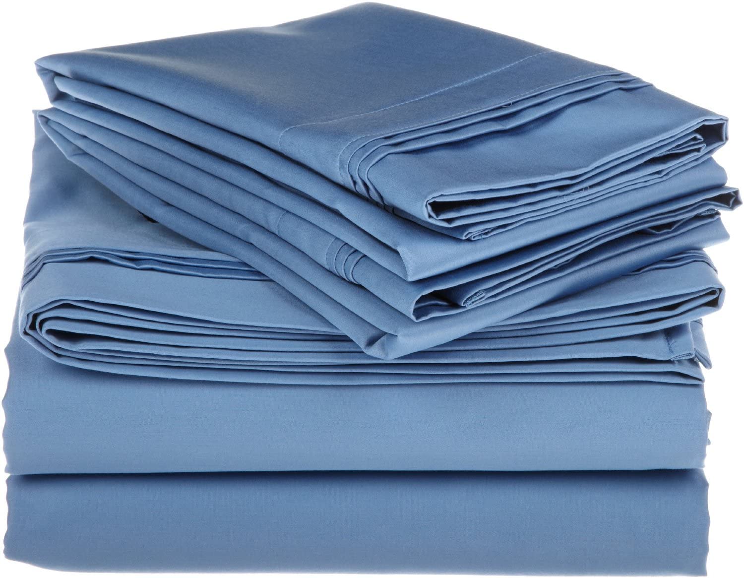 Price:$100.84 800 Thread Count, Combed Cotton Full/Queen Duvet Cover Set, Medium Blue : Home & Kitchen