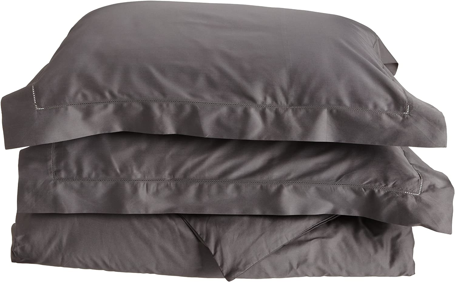 Price:$413.80 Fine Italian Linens Milange 300 Thread Count Egyptian Cotton King Duvet Cover Set, Dark Grey : Home & Kitchen