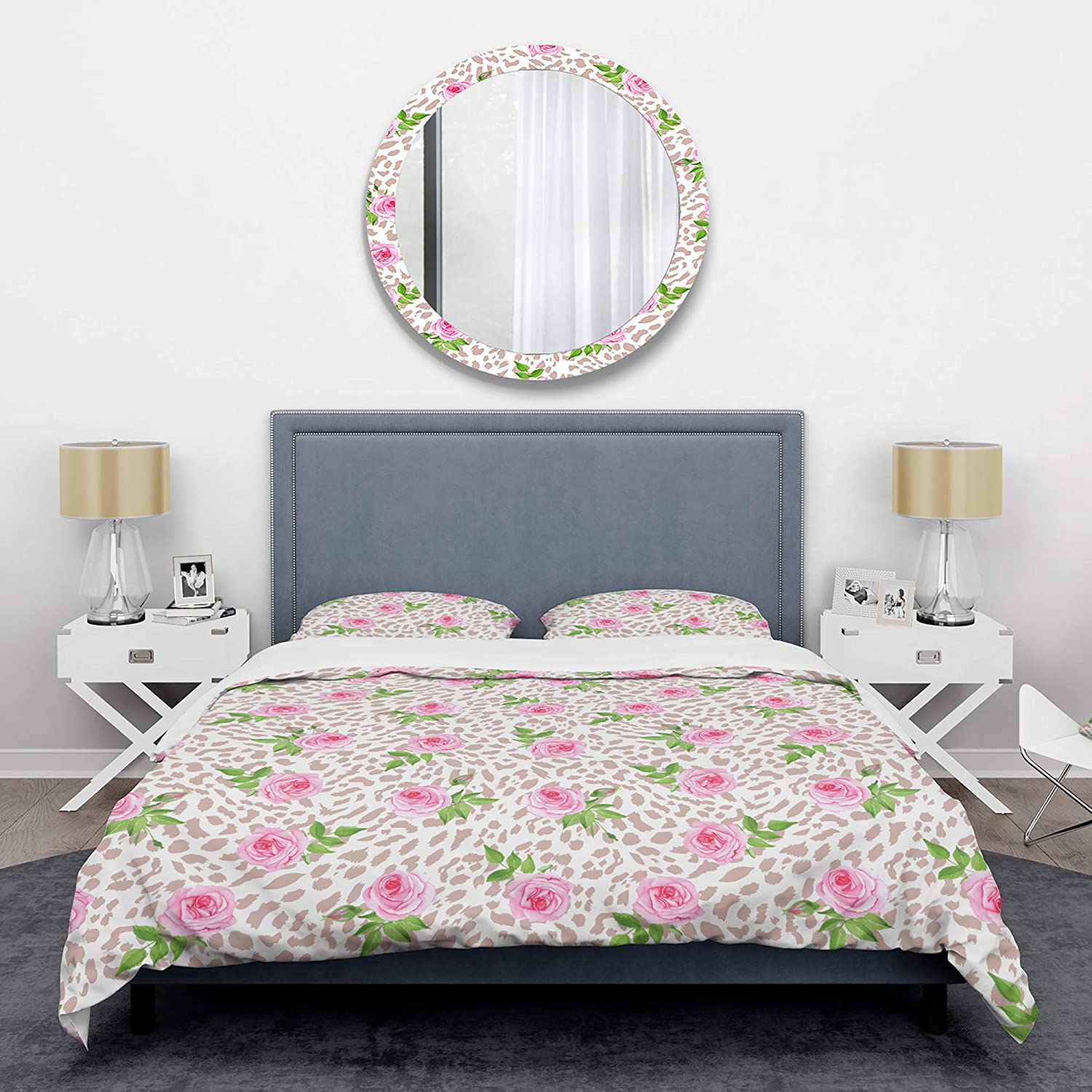 Price:$120.04 'Leopard Fur Safari IV' Mid-Century Modern Duvet Cover Set : Home & Kitchen