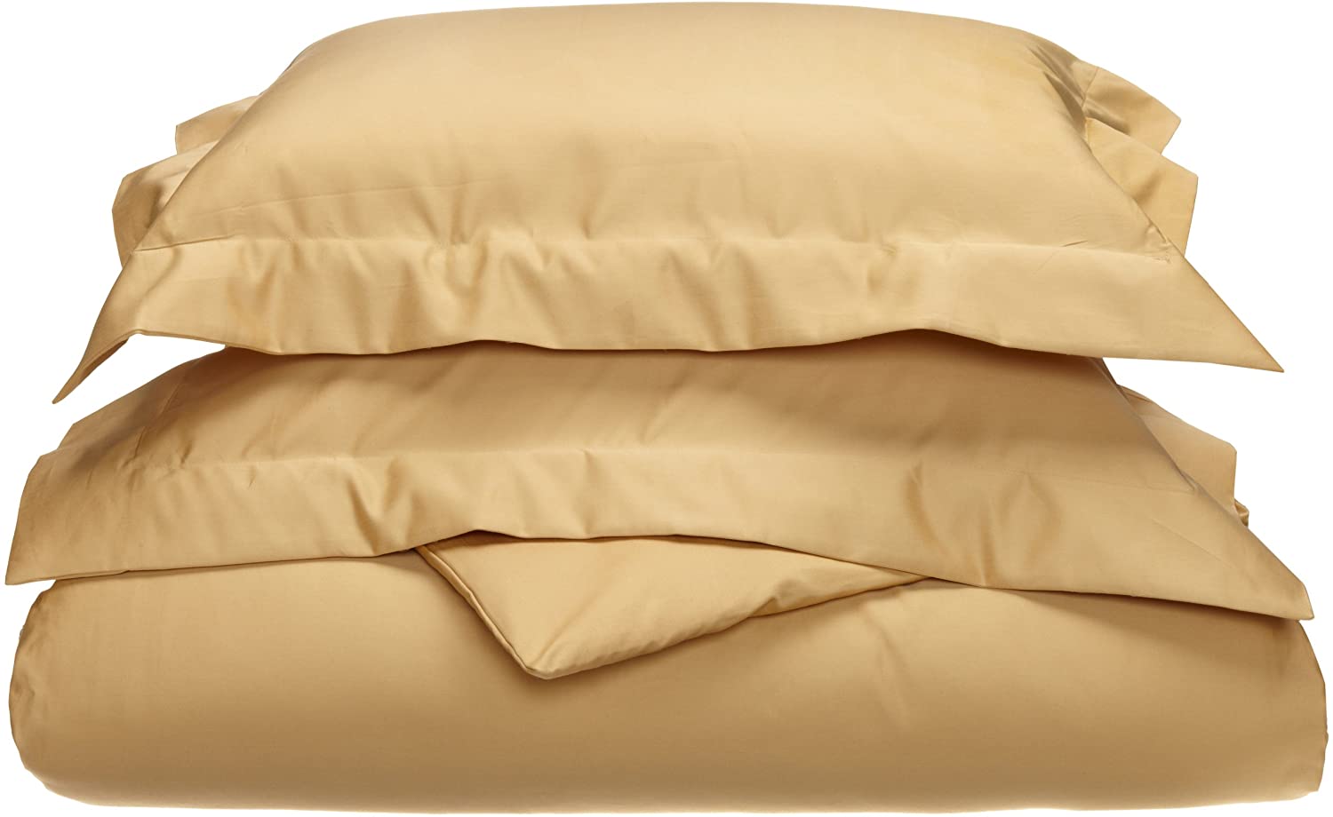 Price:$119.66 800 Thread Count, Combed Cotton King/California King Duvet Cover Set, Gold : Home & Kitchen