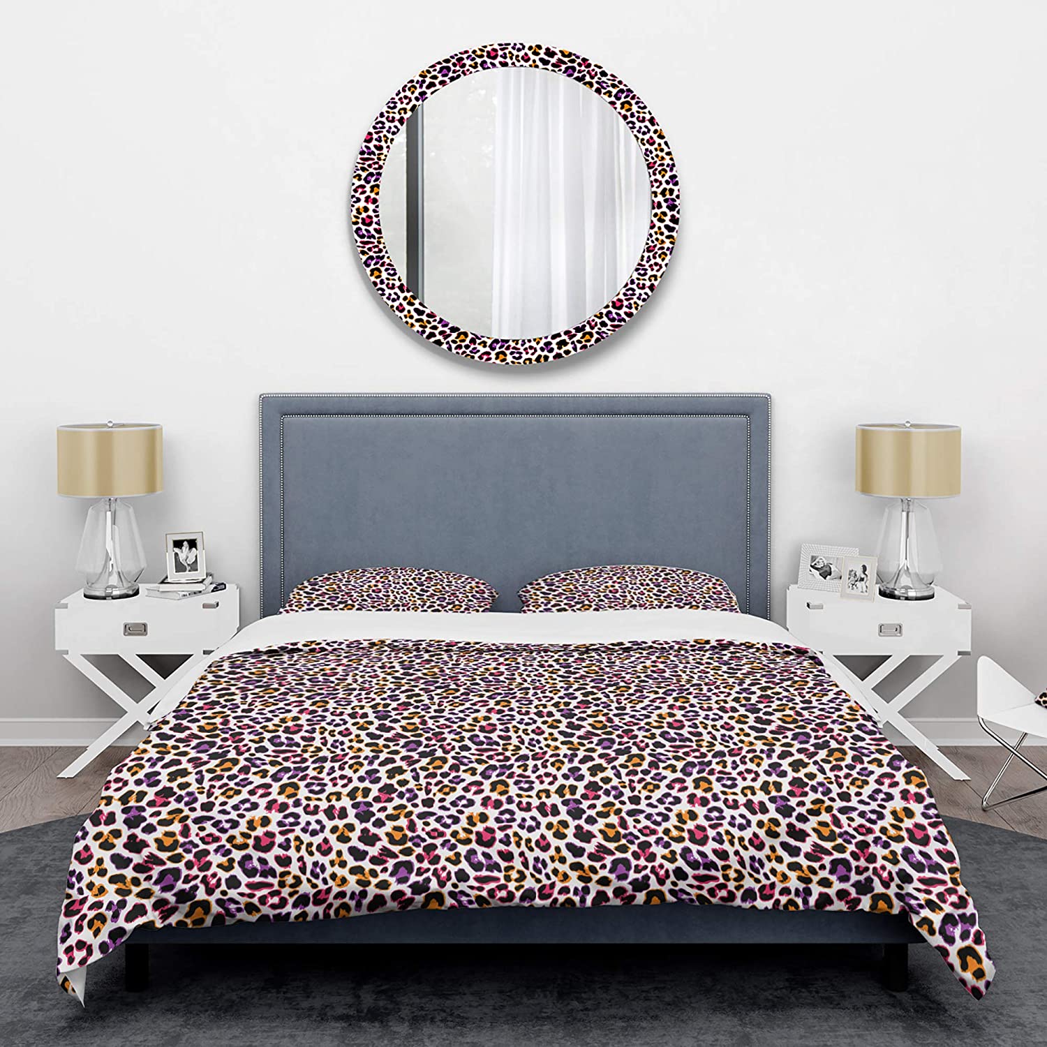 Price:$120.04 'Leopard Fur Safari VII' Mid-Century Modern Duvet Cover Set : Home & Kitchen